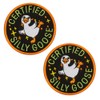 2 Pcs Funny Goose Tactical Patch, Full Embroidery Morale MEME