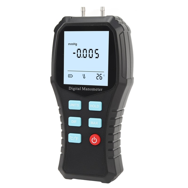 Digital Manometer Handheld HVAC Manometer Gas Air Pressure Meter Gauge