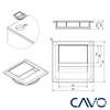 CAVO Set of 2 Cable Grommets (93 x 93 mm,