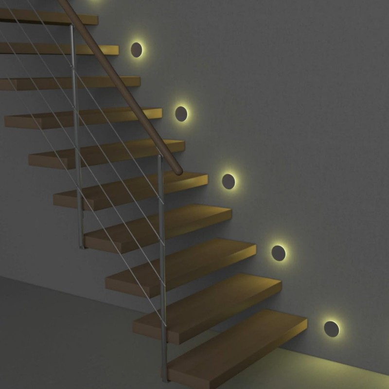 ADAKAT LED CCT Aluminium Step Light 230 V Ring Anthracite