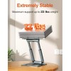 tounee Laptop Stand for Desk Adjustable Height, Telescopic 360 Rotating