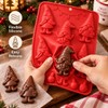 1-Piece Christmas Gnome Ornament Silicone Chocolate Mold, 10-Cavity