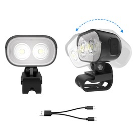 AUKSKY 2 Original Rechargeable Headlights for Shoes, Adjustable Light for Shoes, Waterproof Flashlights for Kids Adults, Headlamp Clip, Christmas Lights Decorations