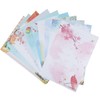 50 Lined Writing Stationery Paper, Beautiful Designs for Writing Letter,