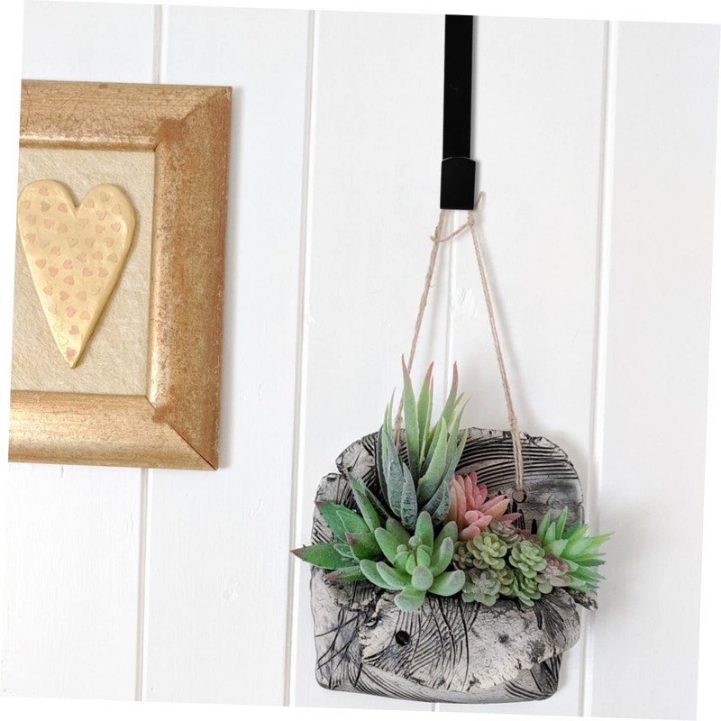 Levemolo 1 Pair Flowerpot Racks Wall Planter Hooks for Use