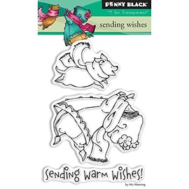 Penny Black Clear Stamp Set 30-452 Sending Wishes