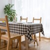 Aquazolax Farmhouse Table Cloth Square Weights Textured Cotton Polyester Fabric