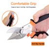 Dekeliy Miter Shears 2 Pack,Multifunctional Trunking Shears for Angular Cutting