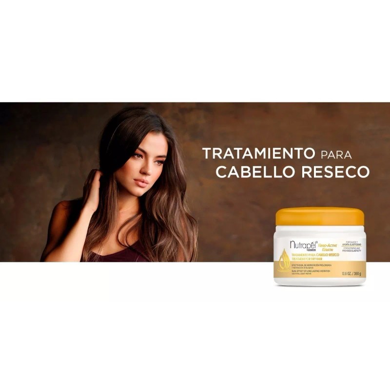 Nutrapel Tratamiento Reparación Cabello Reseco 360gr 2piezas