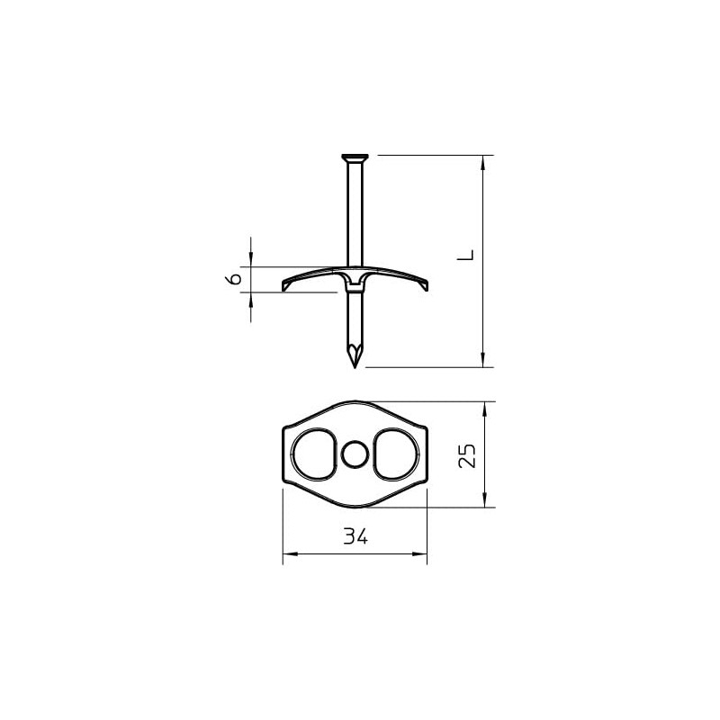OBO Bettermann® Nail Fix 3.5 x 50 mm Pack of