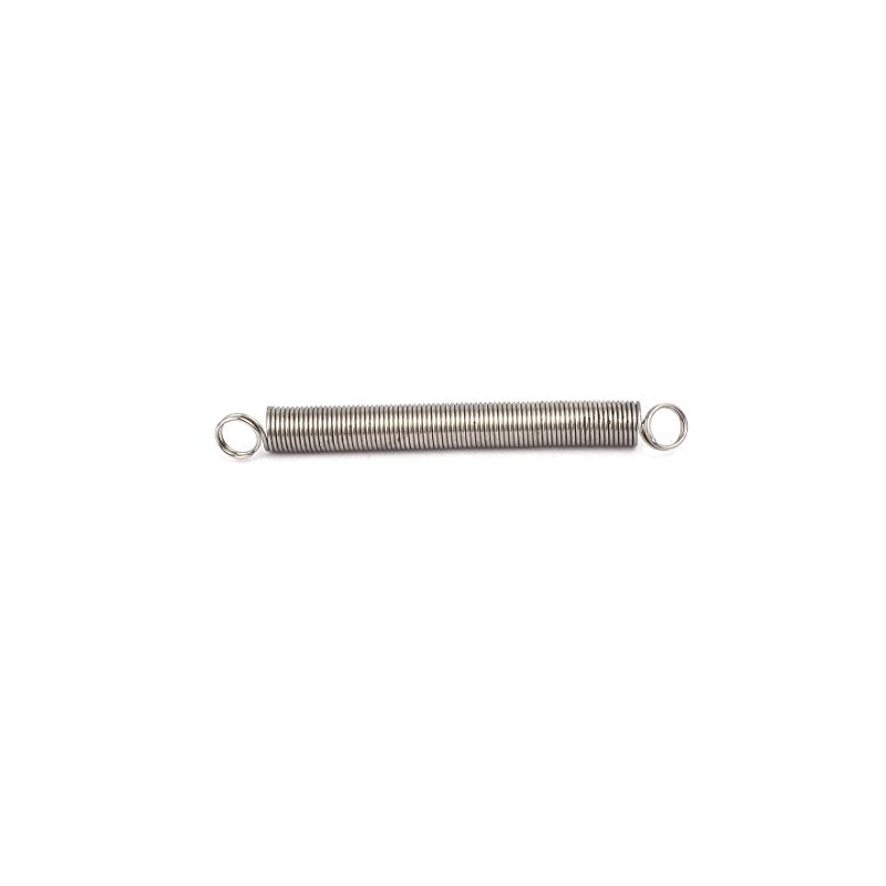 sourcingmap 0.5mmx5mmx50mm 304 Stainless Steel Tension Springs Silver Tone 5pcs