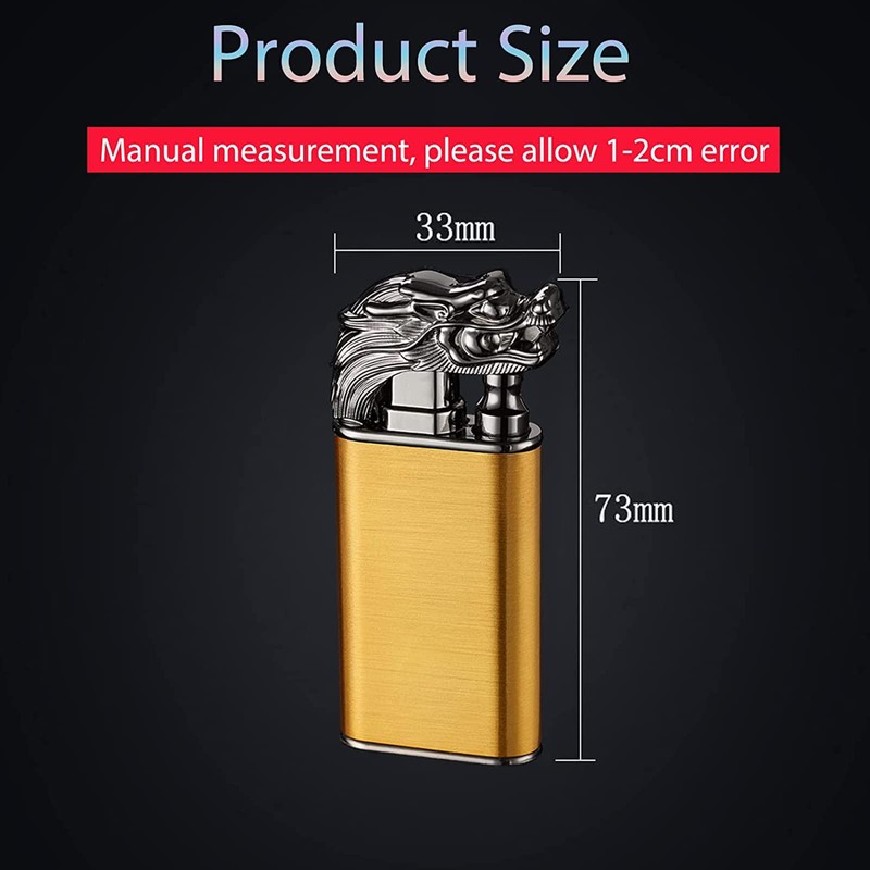 Magic Dual Flame Dragon Torch Lighter - Windproof, Refillable Butane