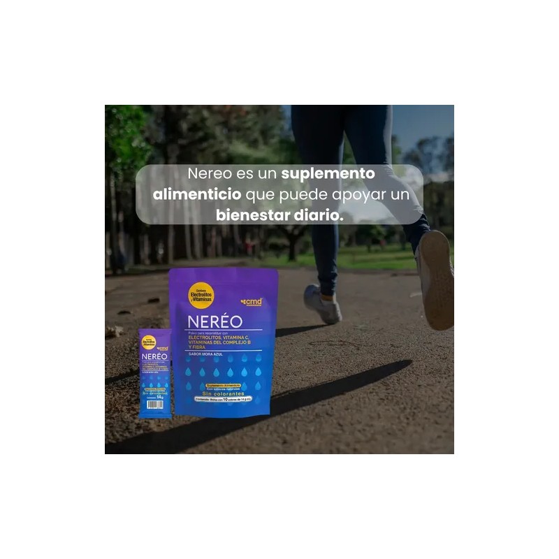 Neréo Suplemento Alimenticio 10 Sobres 14 G Multivitamínico Sabor Mora