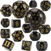 YILAIDA DND Dice Polyhedral Dice Set - 15 Pieces with