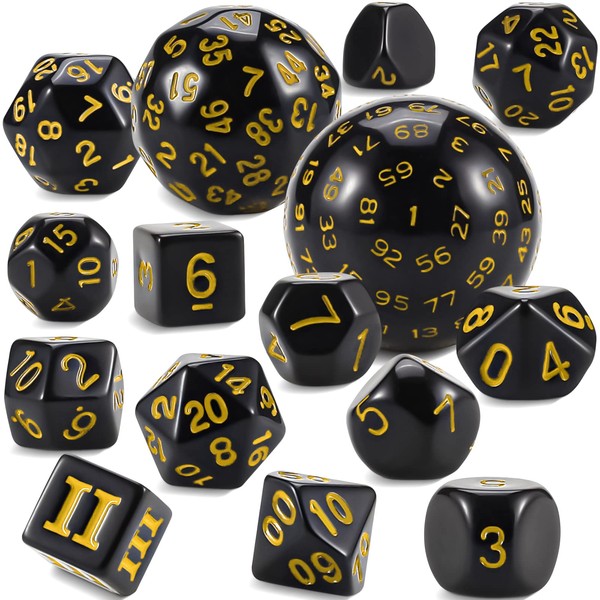 YILAIDA DND Dice Polyhedral Dice Set - 15 Pieces with