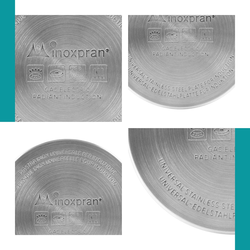 INOXPRAN 6511 Plate, Steel, 12 x 12 x 0.5 cm,