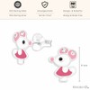 Monkimau Cute Mouse Stud Earrings 925 Silver Jewellery Silver Earrings