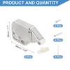 sourcing map 2 Pcs Magnetic Push Latches for Cabinet Door,