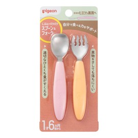 Pigeon Jibun Pakupak Spoon & Fork FRUIT