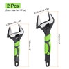 sourcing map 2pcs Adjustable Wrench 8" 6" CR-V Wrench Set