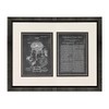 Baby Walker Patent Art Chalkboard Print in a Beveled Black