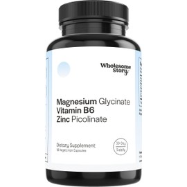 Zinc Picolinate, Magnesium Glycinate Supplements with P5P Vitamin B6 | Magnesium and Zinc Vitamin | Reproductive & Fertility Health, Hormone Balance, Immune System Support | 30 Day Supply