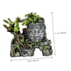 Kisangel Fish Tank Decoration Aquarium Landscape Ornament Mini Aquarium Extra