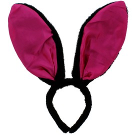Topkids Accessories Rabbit Ears for Kids and Adults, Bunny Ears, Easter Bunny Ears, Fancy Dress, World Book Day Costumes, Easter Games, Party Dress, Animal Costume Kids (Fuchsia)