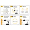 5pcs HSS 4341 Steel M3-M18 Damaged Screw Extractor Set Hex