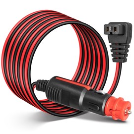 Anina DC 12V/24V Car Refrigerator Freezer Power Cord Cable 10 FT for Fridge Freezers for Alpicool, COSTWAY, ARB, ICECO, Setpower, Aspenora, JoyTutus 12 Volt Portable Compressor Cooler Power Adapter