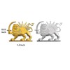2 Packs Iran Lapel Pin, Iranian Lion Sun（Shir o Khorshid