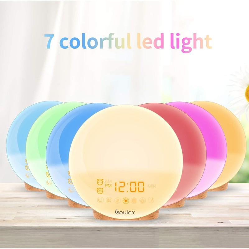 Alarm Clock, Light, Wake Up Light, Sunrise & Sunset Reproduction,