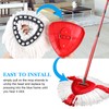 Queta 6 Pcs Spin Replacement Heads Microfibre Mop Refill Head