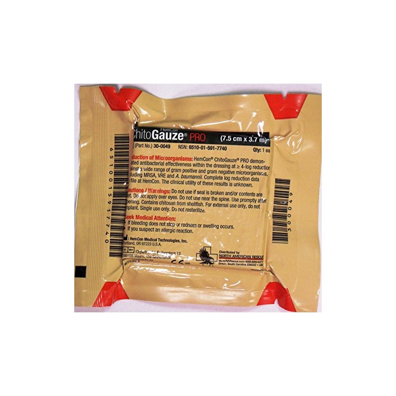 HemCon ChitoGauze Z-Folded 3" x 4yds