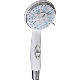 NOVA Handheld Shower Head with Extra Long 84” Hose, On/Off Switch, 5 Settings, Comes with Wall Mounted Holder (9311-R)