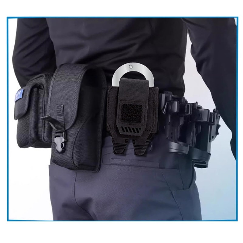 HOUSON Handcuff Holster, Molle Tactical Handcuff Holder Nylon Waist Belt
