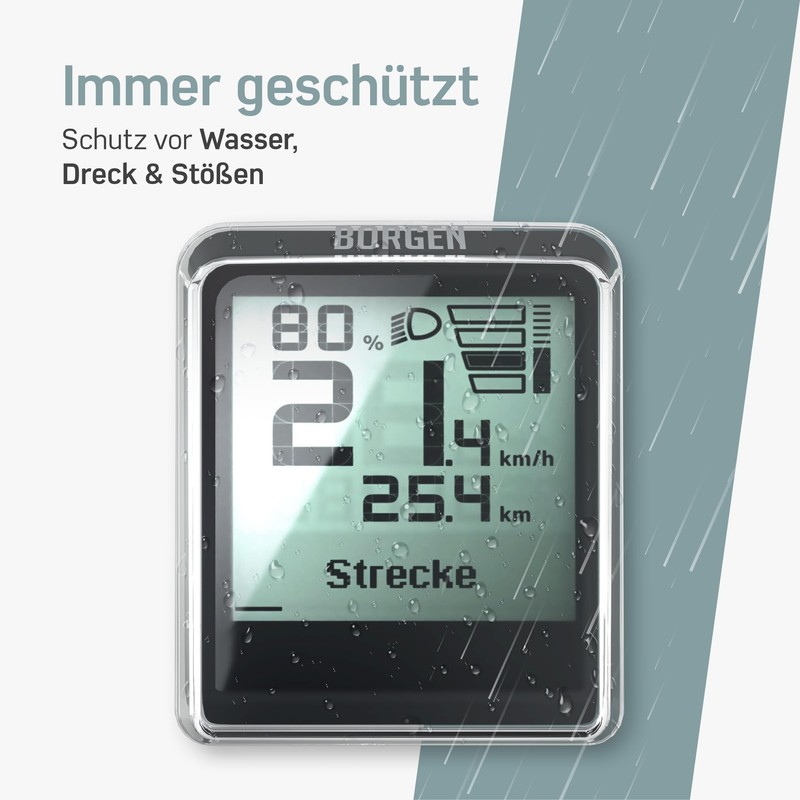 Borgen E-Bike Screen Protector for Bosch Intuvia 100 Display –