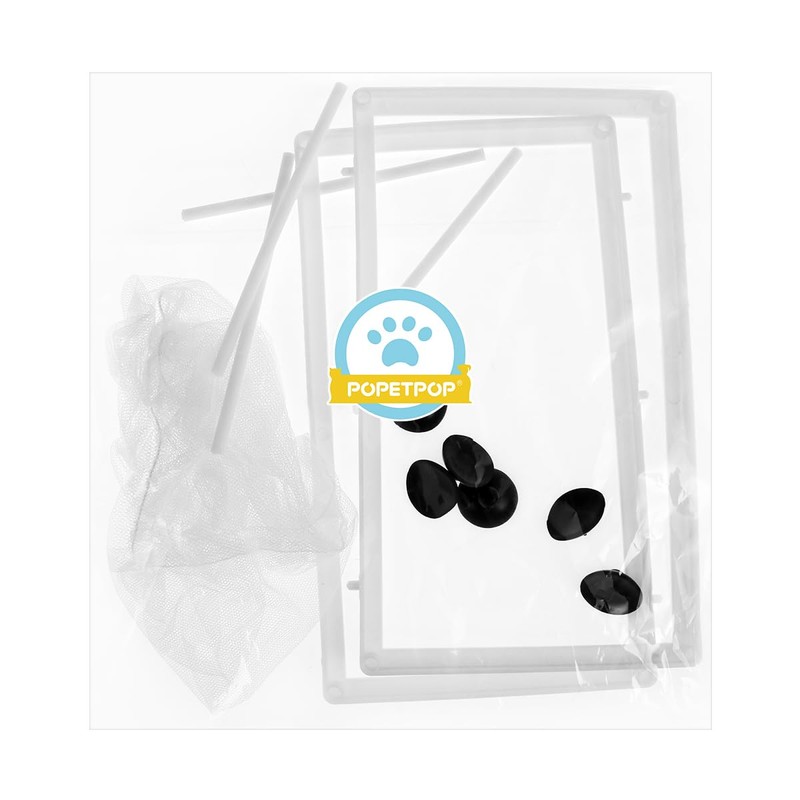 POPETPOP Fish Breeding Box Fry Hatchery Nylon Mesh Net, Aquarium