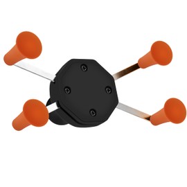 iSaddle Rubber Cap for X-Grip Mount Holder Compatible with RAM Bicycle Motorcycle Phone Holder Stand - Non-Slip Phone Mount Bracket Cap Replacement for X-Grip Rubber Cap RAP-UN-CAP-4U (4PCS Orange)