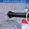 Adhesive Shower Curtain Rod Holder - Tension Curtain Rod Retainer