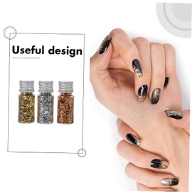 LALAFINA 4sets Foil Flakes for Nail Art Decoration Shiny Nail Decor Flakes Crafting Tools and Creative Projects