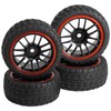 Vgoohobby 12mm Hex Wheel Rims & Rubber Tires Compatible with