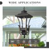 Emliviar 20.5 Inch Farmhouse Outdoor Pendant Light for Porch, Outdoor