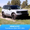 Nilight in Channel Rain Guards for Ford Bronco Sport 2021