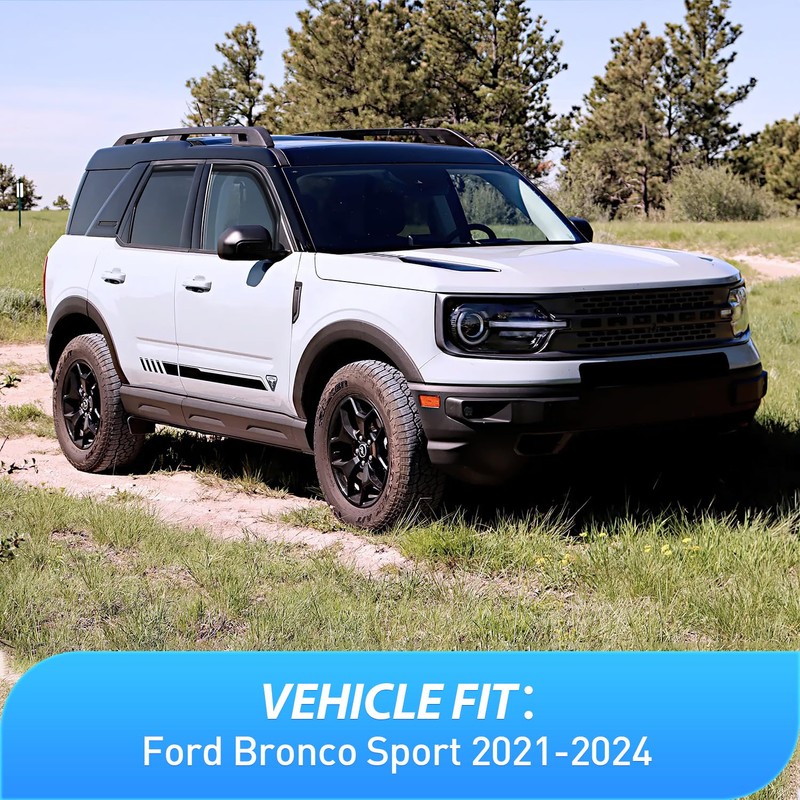 Nilight in Channel Rain Guards for Ford Bronco Sport 2021