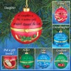 Collections Etc Holiday Sentiment Trinket Ornaments with Heartwarming Quote and