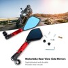 Rear View Side Mirrors Durable Aluminum Alloy Motorcycle Side Mirrors
