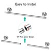 USHOWER Polished Chrome Towel Bar, 18-Inch Towel Racks for Bathroom