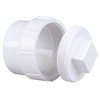 PlumberStop - 4" DWV PVC Fitting Cleanout Adapter w/C.O. Plug