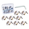 8-Piece Stainless Steel Shower Door Roller Replacement Set with Screws